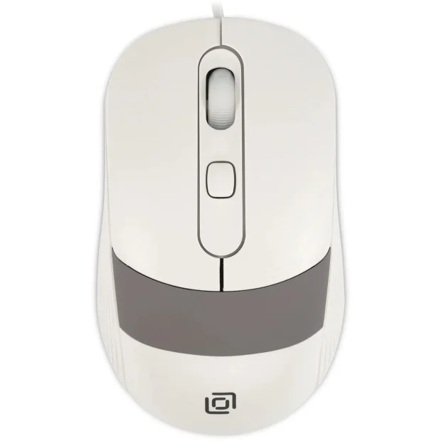 Мышь Oklick 310M (белый/серый)